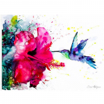 5D isetehtud koolibri &uuml;mmargune k&auml;sit&ouml;&ouml; kodusisustus Teemantmaal Ristpistes lind teemanttikandid 20X30CM