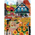 Teemantmaal Maastik Teemanttikandid Lill P&auml;evalill Pilt Rhinestone teemantmosaiik 20X30CM