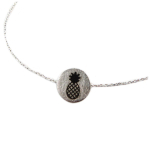 7bis [Q6062] - K&auml;sitsi valmistatud h&otilde;bedane k&auml;ev&otilde;ru  Ananass  - 12x12 mm h&otilde;be