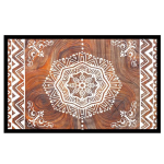 Les Tr&eacute;sors De Lily [Q9680] - Tapis Int&eacute;rieur 'Boho' (mandala) marron blanc - 60x40 cm pruun