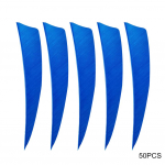 Parempoolne 50 tk T&uuml;rgi tiib, 4-tolline vibulaskmine, noolesulgede tarvikute jaht taevasinine v&auml;rv