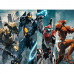 Kohandatud foto 5D DIY teemantmaaling Vaikse ookeani velg &ndash; Mehhaaniline Warrior t&auml;ispistes teemanttikandid 20X30CM