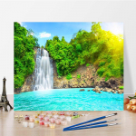 DIY v&auml;rvid numbrite j&auml;rgi &otilde;limaali komplekt L&otilde;uend DIY &otilde;limaal numbrite j&auml;rgi Seinakunsti kaunistused kodukinki kunstiks ja hobideks 40x50cm no frame