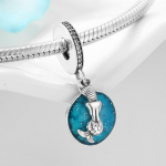 KATAOKA ehtne 925 Sterling h&otilde;be Vapustav merineitsi sinine ookean Charms ripatsid Helmed sobivad originaal v&otilde;lusid Euroopa 925 k&auml;ev&otilde;ru ehted roheline