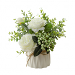 Kunstlik roosi v&otilde;ltslillede bonsai potitaimede aiapeo rekvisiidid t&ouml;&ouml;lauakaunistused