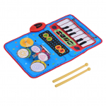 Ammoon 70 * 45 cm elektrooniline muusikamatt, klaveri- ja trummikomplekt, 2-&uuml;hes muusikam&auml;ngumatt, muusikaline mitmev&auml;rviline