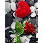 5D DIY Teemantmaaling Orhideemaastikud Lillepildid Teemanttikandid T&auml;is&uuml;mmargused kivikivid K&auml;sit&ouml;&ouml; Kodukaunistuse kingitus Full Round 15x20CM