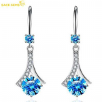 SACE GEMS vasesinised tsirkoonist k&otilde;rvar&otilde;ngad naistele &scaron;ikkad ja elegantsed kingitused pulmapeole sinine