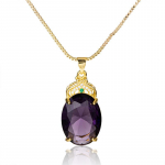 SACE GEMS naiste kaelakee ripats vasesulamist tsirkoonist moekingitus lilla