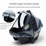 Beebi autoistme vihmakate, toiduklassi EVA jalutusk&auml;ru ilmastikukaitsega l&auml;bipaistev vihmamantel