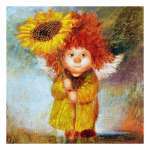 3D-teemanttikandid maalid ristpistega &uuml;mmargused kivist maalid inglihaldjad Full Round 20x20CM