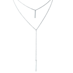 H&otilde;bedast kaelakee ilma kivideta (1952856) 44-48cm white