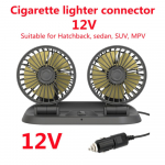 12V 24V auto elektriline ventilaator Kahe kiirusega reguleeritav jahuti automaatne &otilde;hkjahutus 360 kraadi reguleeritav auto kliimaseade tuulev&otilde;imendusega ventilaatorid 12V must