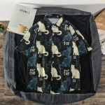 Meeste tr&uuml;kitud retro top Meeste suvine vabaaja s&auml;rk Street Style avara l&uuml;hikeste varrukatega rev&auml;&auml;riga s&auml;rk Trend M must