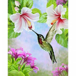 5D DIY teemantmaaling linnumaastik T&auml;is&uuml;mmargune teemanttikandid ristpistes mosaiikkivist kaunistus kingitus Full Round 20x30CM