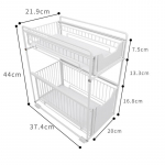 K&ouml;&ouml;givalamu all oleva riiuli sahtli t&uuml;&uuml;pi saab l&uuml;kata ja t&otilde;mmata kapi alla teleskoopse topeltriiuli S valge