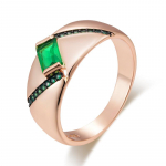 Kinel Drak Green Zirocn Vintage s&otilde;rmused naistele Rose Gold Black peened ehted 7
