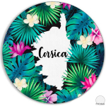 Les Tr&eacute;sors De Lily [R2178] - Mitmev&auml;rviline sinine 'Corsica' plastifitseeritud alusmatt - 38 cm sinine