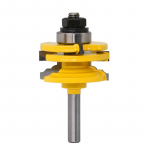 1 tk 8mm 12mm 1/2 varrega p&ouml;&ouml;ratav klaasukse piirdprofiili freesiterav puidut&ouml;&ouml;tlemiseks, freesimiseks, l&otilde;ikamiseks, puidut&ouml;&ouml;riistaterad 02014 8mm Shank