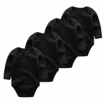 Kiddiezoom 4-osaline beebipoistele t&uuml;drukute kehakost&uuml;&uuml;m pikkade varrukatega pehme puuvillane beebiriided 0-12-kuulistele vasts&uuml;ndinutele Bebe kombinesooni r&otilde;ivad 0-3Months