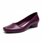 &Uuml;hekingaga naiste Korea versioon, mood, pehme tald, mugav v&auml;limine jalats Naiste sandaalid, libisemiskindlad plokkkontsaga t&ouml;&ouml;jalatsid Four Seasons kummist kingad 41 lilla