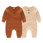 Kiddiezoom 2PCS uued beebipoiss t&uuml;druku sukkp&uuml;ksid puuvillased soliidse tekstuuriga pikkade varrukatega kombinesoon kevad ja s&uuml;gis v&auml;ikelapse kombinesoon Kevad s&uuml;gis 12-18Month