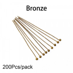 50-200 tk/partii 16 20 25 30 40 50 mm kullast metallist kuulpeaga tihvtid isetehtud ehete valmistamiseks Otsade tihvtid Leiud Dia 0,5 mm Tarvikud 16mm