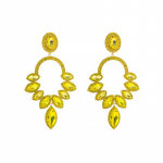 Naiste liialdatud luksuslikud rippk&otilde;rvar&otilde;ngad &uuml;lisuured superv&auml;lklampidega v&auml;rvilised kristallse temperamendiga kvaliteetsed k&otilde;rvar&otilde;ngad OneSize kuld