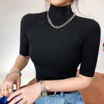 Naiste puuvillased T-s&auml;rgid, l&uuml;hikeste varrukatega, vabaaja elastsed &otilde;hukesed T-s&auml;rgid L