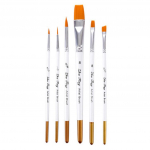 Ramidos 6tk Art maalipintslite komplekt nailonist Artist Paint Brush Dulcet One Size valge