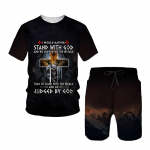 Vintage Knights Print Meeste T-s&auml;rgid/l&uuml;hikesed p&uuml;ksid/ Treenimise komplekt Suvine vabaaja vaba l&uuml;hikeste varrukatega t&auml;navar&otilde;ivad Topid Meeste riietus&uuml;likond S