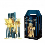 Kaksk&uuml;mmend neli osa komplekt, sealhulgas roostevabast terasest s&ouml;&ouml;giriistad nuga/kahvel/lusikas/s&ouml;&ouml;giriistade kott A