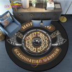 Viking Rug kodu elutuba Arvutitool Matt puidust P&otilde;randavaip Plush &Uuml;mmargune vaip vannivaip v&iacute;kingar v&auml;livaibad Mat 60cm x 60cm