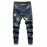 +Street Fashion Meeste teksad K&auml;sitsi kantavad puuvillased p&uuml;ksid Sirge s&auml;&auml;rega p&uuml;ksid Noorte moep&uuml;ksid K26 29 indigo