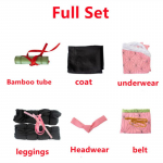 Anime Demon Slayer Kimetsu No Yaiba Kamado Nezuko Kimono Cosplay Kost&uuml;&uuml;mi Riided Full Set-3XL roosa