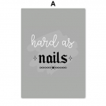 Hand Nails Tech Over Mees T&uuml;druk Power Boss Kunst L&otilde;uendimaal P&otilde;hjamaade plakatid ja prindid Seinapildid elutoa sisekujunduseks Ilma raamita 21*30cm