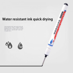 1 tk 20 mm veekindel pika otsaga markerpliiats veekindel vannitoa puidut&ouml;&ouml;tlemise kaunistus mitmeotstarbeline marker must