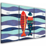 Kolmeosalise pildiga l&otilde;uenditr&uuml;kk Rocket 60x40 mitmev&auml;rviline