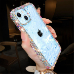 Luksuslik Glitter Bling Diamond l&auml;bipaistev pehme telefoni&uuml;mbris iPhone 14 13 12 Pro Max 11 XS XR 7 8 Plus SE 3 l&auml;bipaistva silikoonkaanega for iphone 7 helesinine v&auml;rv