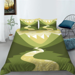 Luksuslik kodu voodipesu 3D digitaalprintimine tekikate ja padjap&uuml;&uuml;r AU King &uuml;he-/kaheinimesevoodi t&auml;issuuruses pehme mugav tekikate kodukaunistus DE 100x135cm