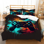 Voodipesukomplekt Game Mouse Muster Tekikate kaheinimesevoodi tekikate Padjakate Kodu voodipesukomplekt AUKing Kodukaunistus Baby 100x135cm