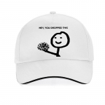 Naljakas Hei, sa kukutasid selle oma aju maha Sarkasmim&uuml;ts Harajuku pop Unisex naiste pesapallim&uuml;ts Suvine v&auml;lisvisiirim&uuml;tsid Snapback bone Adjustable