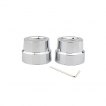 Mootorratta esitagumise telje mutrite korgi katted CNC nikerdamiseks Harley Touring Road King Sportster XL883 1200 Softail jaoks Black Front