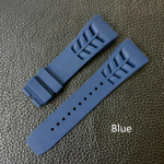 Punane must roheline hall oranž kollane valge pehme silikoonkummist kellarihm Richardi kella jaoks Mille RM011 RM050 rihmaga k&auml;ev&otilde;ru With rosegold clasp sinine