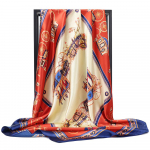 Kvaliteetsed luksuslikud siidist sallid peapael Sallid kaelasall naistele kett siidist sall naiste dekoratiivne sall 90*90cm