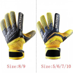 Meeste, laste suurus Lateks Professionaalne jalgpall V&auml;ravavaht Kindad Tugevad s&otilde;rmede kaitse Jalgpallimat&scaron;i kindad 10