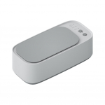 Ultraheli k&otilde;rgsagedusvibratsiooniga puhastusvahendid 3 k&auml;iguga 360 kraadi puhastusmasina ajastus ehete/luti/meigiriista/prillide jaoks valge