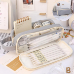 Loominguline kahe n&auml;oga pliiatsikotti pliiatsi&uuml;mbris Macaroni v&auml;rvi kahepoolse l&otilde;uendi hoiukott Kirjatarvete kooli reisikingitus