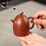 Hiina teekann toormaagist l&auml;bipaistvast tsemendist helmestega Qinquan joogikann Pu'er k&auml;sitsi valmistatud teekann Yixing lilla teekann 180ml v&auml;ikese mahutavusega 1pcs China