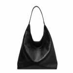 Suure mahutavusega kott Naiste &otilde;lakott PU nahast klassi kandekott must